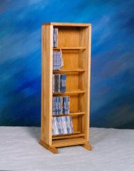 Solid Oak 130 CD Multimedia Storage Cabinet - 506-12