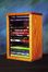 Solid Oak 16 Capacity Desktop or Shelf DVD Cabinet  - 110-1DVD