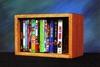 Solid Oak 22 Capacity Desktop or Shelf DVD Cabinet  - 110-1W