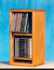 Solid Oak 28 CD Multimedia Storage Cabinet - 206