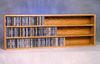 Solid Oak 354 CD Wall or Shelf Mount CD Cabinet - 303-4