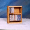 Solid Oak 56 CD Multimedia Storage Cabinet - 206-12
