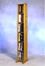 Solid Oak 6 Row Dowel 60 Capacity DVD Cabinet Tower - 615