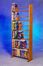 Solid Oak 6 Row Dowel VHS Rack - 605