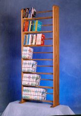 Solid Oak 7 Row Dowel Book Rack - 705-bookcase