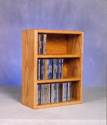 Solid Oak 78 CD Desktop or Shelf Cabinet - 303-1