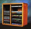 Solid Oak CD/DVD/VHS Storage Rack - 211-1CD/DVD