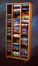 Solid Oak CD / VHS Media Tower - 313-4CD/VHS