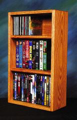 Solid Oak Combination Cabinet - CD / DVD/ VHS - 313-1W