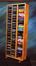 Solid Oak Storage Tower for CD's and VHS Tapes - 312-4CD/VHS