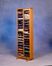 Solid Oak VHS Storage Tower  - 208-4VHS