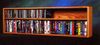 Solid Oak Wall or Shelf Mount CD and DVD Combination Rack - 211-4W