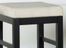 Sonata 26" Stationary Barstool in Beige Microfiber / Black - Armen Living - LCSTBAMFBE26