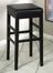 Sonata 26" Stationary Barstool in Black Leather - Armen Living - LCSTBABLBL26
