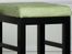 Sonata 26" Stationary Barstool in Green Microfiber / Black - Armen Living - LCSTBAMFGR26