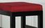 Sonata 26" Stationary Barstool in Red Microfiber / Black - Armen Living - LCSTBAMFRE26
