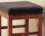 Sonata 30" Stationary Barstool in Brown Leather - Armen Living - LCSTBACHBR30
