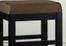 Sonata 30" Stationary Barstool in Brown Microfiber / Black - Armen Living - LCSTBAMFBR30