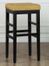 Sonata 30" Stationary Barstool in Yellow Microfiber / Black - Armen Living - LCSTBAMFYE30