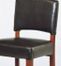 Sonora Stationary Barstool in Brown Leather / Cherry - Armen Living - LCSNBACHBR30