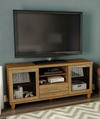 South Shore Adrian 60" TV Stand in Harvest Maple - 4926662
