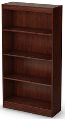 South Shore Axess Bookcase with 4 Shelves in Royal Cherry - 7246767C