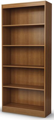 South Shore Axess Morgan Cherry Bookcase with Five Shelves - 7276768C