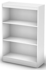 South Shore Axess Pure White Bookcase with Three Shelves - 7250766C