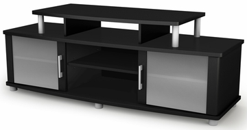 South Shore City Life Contemporary 60" TV Stand - Pure Black - 4270601