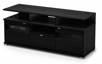 South Shore City Life II Black Oak TV Stand - 4147676