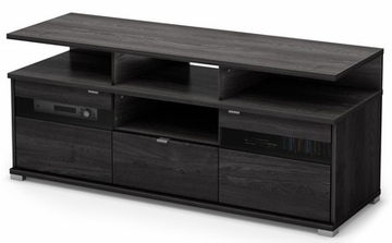 South Shore City Life II Gray Oak TV Stand - 4137676