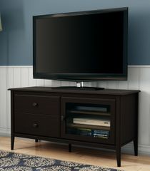 South Shore Crescendo Transitional 49" TV Stand in Chocolate - 4759677
