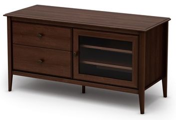 South Shore Crescendo Transitional 49" TV Stand in Sumptuous Cherry  - 4756677