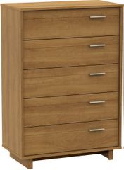 South Shore Flynn 5 Drawer Chest in Harvest Maple - 3226035