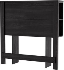 South Shore Flynn Twin Headboard with Storage - Gray Oak Finish - 3237094