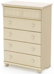 South Shore Hopedale 5 Drawer Chest in Ivory - 3711035