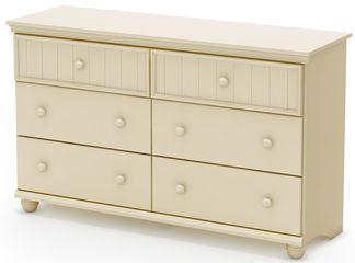 South Shore Hopedale 6 Drawer Dresser in Ivory - 3711027