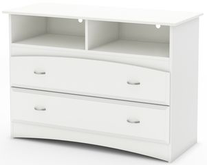 South Shore Imagine Media Chest in Pure White - 3560043