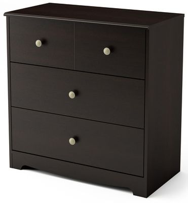 South Shore Little Teddy 3 Drawer Chest in Chocolate - 3169033