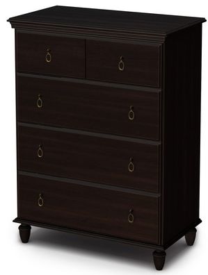 South Shore Moonlight Chest in Dark Mahogany - 3716034