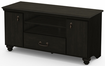 South Shore Noble 48" Traditional TV Stand in Ebony - 4387662