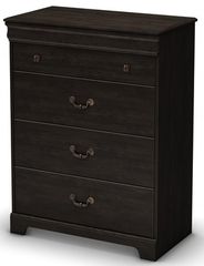South Shore Quilliams Drawer Chest in Ebony - 3377034