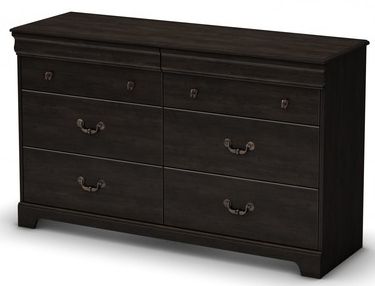 South Shore Quilliams Dresser in Ebony - 3377027