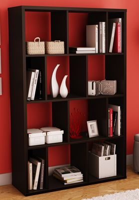 South Shore Reveal Large Chocolate Shelving Unit - 5159730