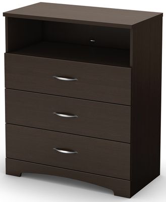 South Shore Step One Chocolate Media Chest - 3159023