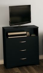 South Shore Step One Media Chest in Black - 3107023