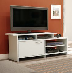 South Shore Step One TV Stand in Pure White - 3160661