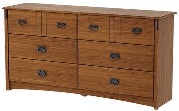 South Shore Tryon Traditional Dresser in Roasted Oak - 3791010