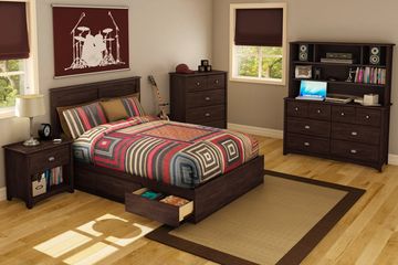 South Shore Willow Havana Full Mates Bedroom Set - 6PC - 3439211