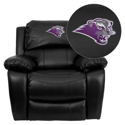Southwest Baptist University Bearcats Black Leather Rocker Recliner - MEN-DA3439-91-BK-41072-EMB-GG